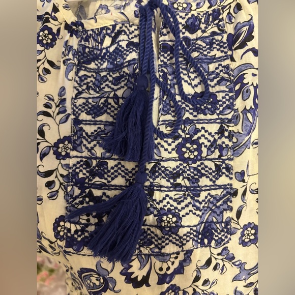 Jak & Peppar by mustard Pie blue boho peasant tunic in size 7 NWT - Picture 7 of 10